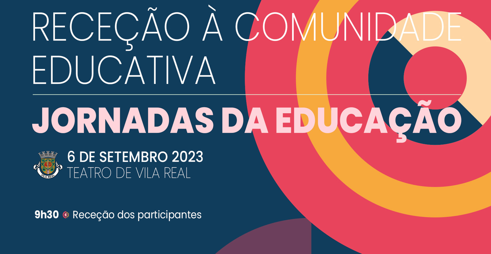 JORNADAS DE EDUCAÇÃO E RECEÇÃO À COMUNIDADE EDUCATIVA 2023